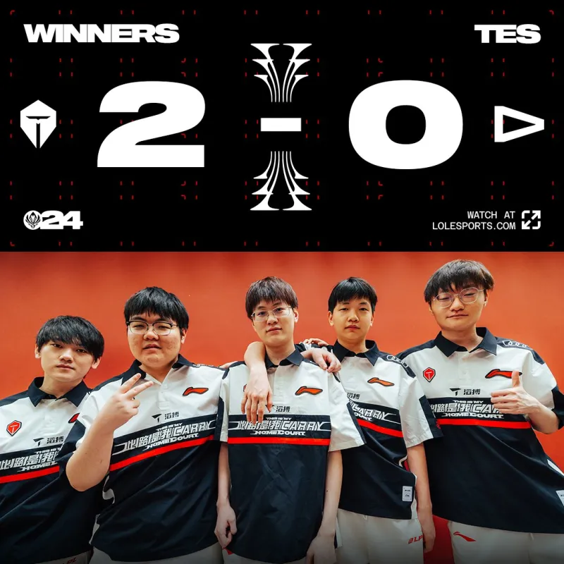 【赛后】TES 2-0 LOUD：JackeyLove 的Kalista 13 杀 TES 横扫LOUD